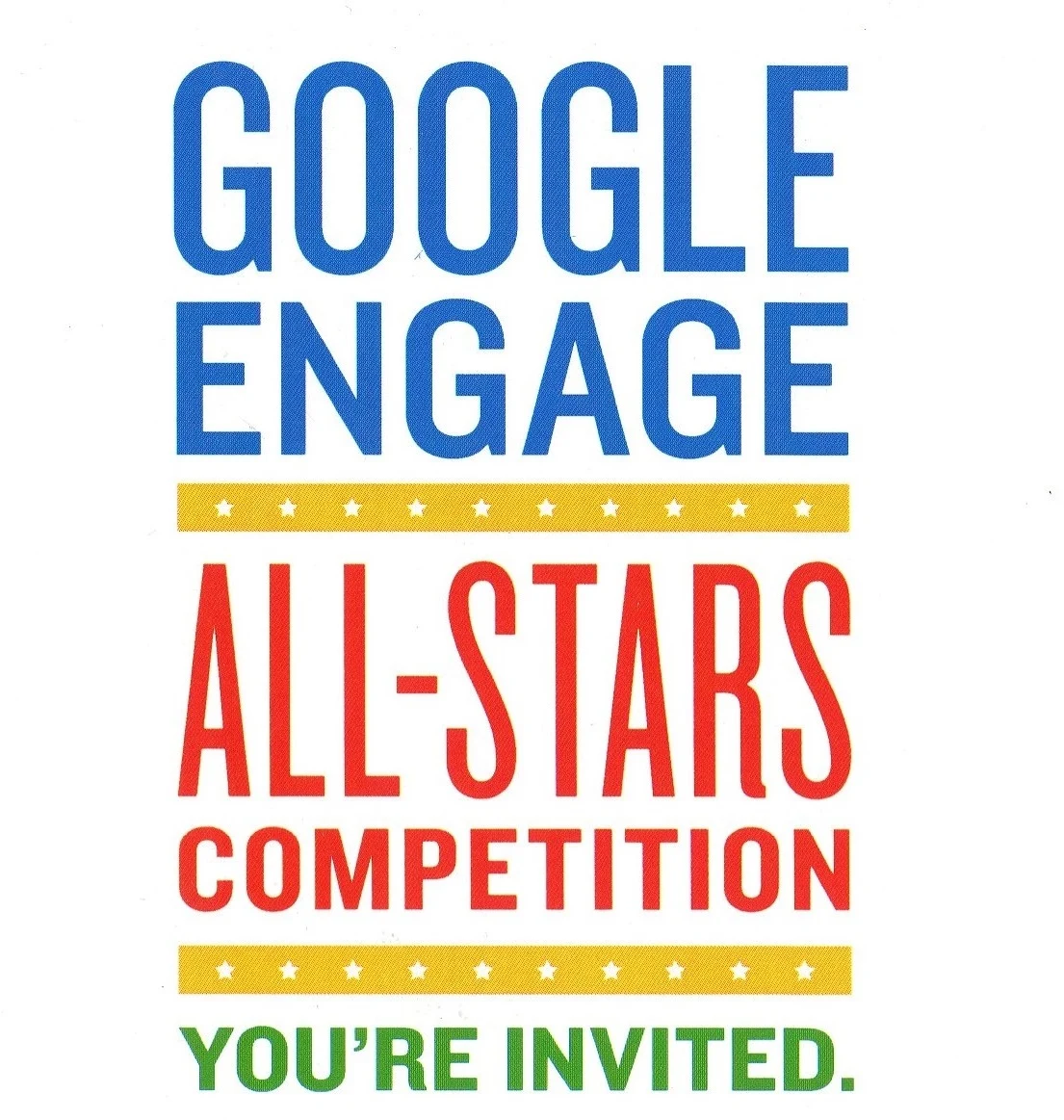 Google Engage All-Stars competition invitation