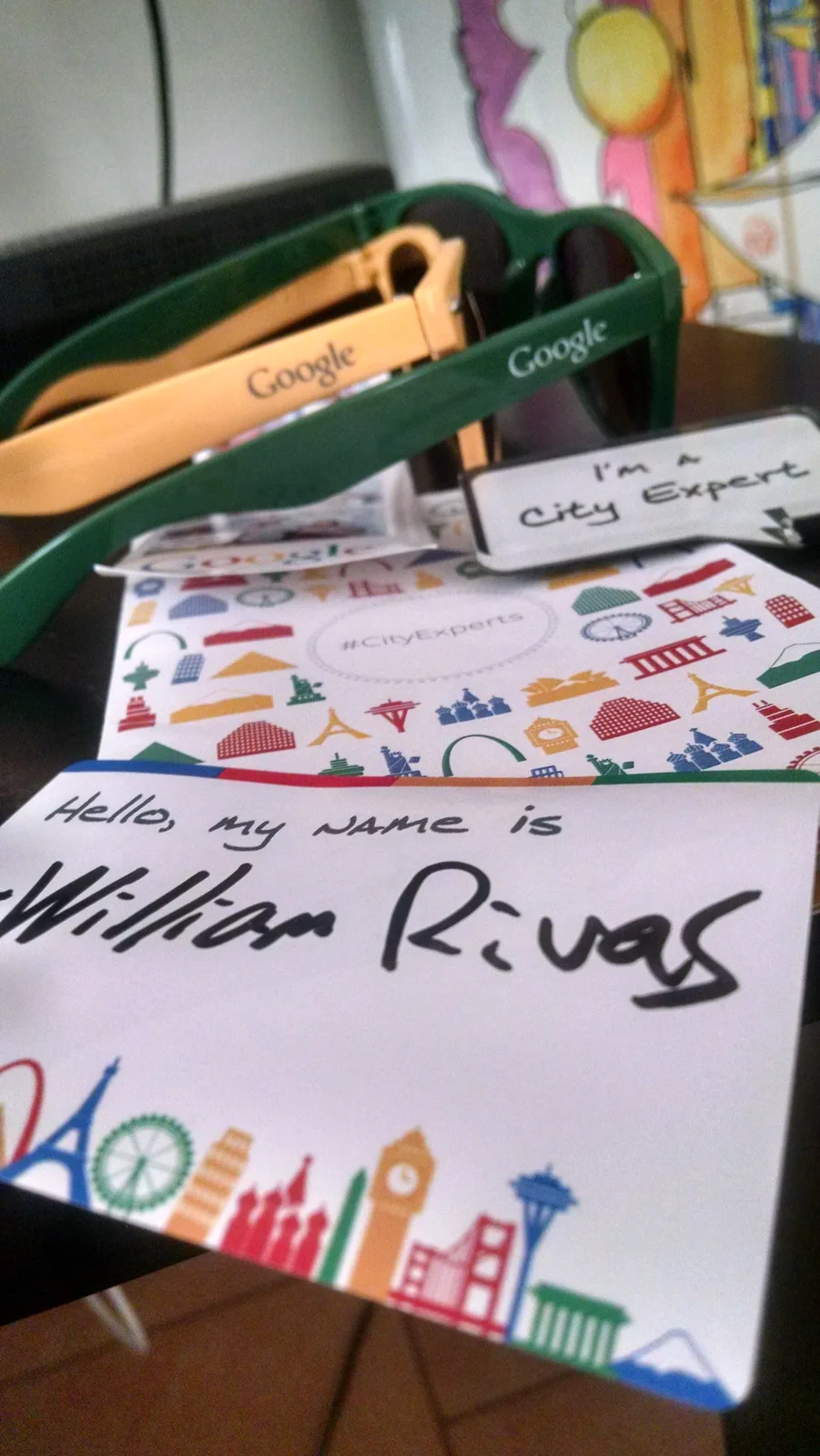Google City Experts gifts addressed to William Rivas