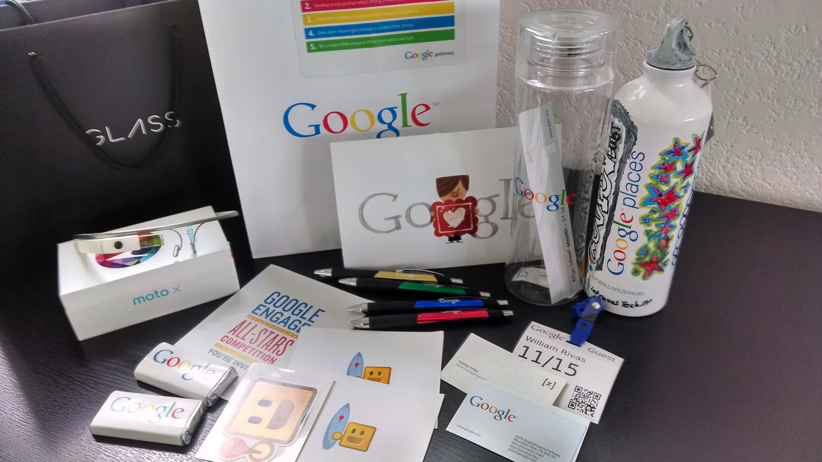Google Glass, event materials and other keepsakes