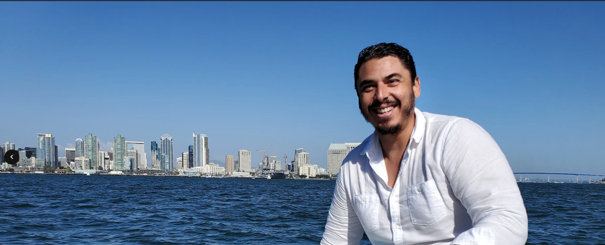 Guillermo William Rivas on the San Diego waterfront